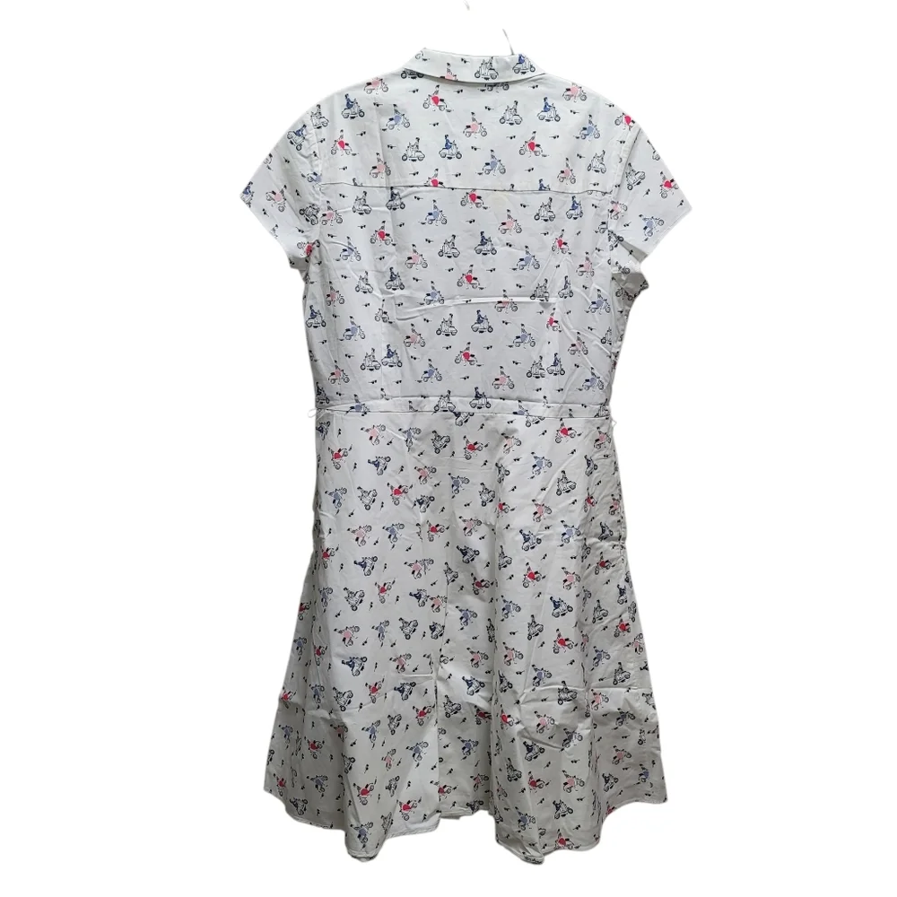 12R US NWT Boden Sofia Vespa Shirt Dress Cotton Blend - Picture 3 of 11